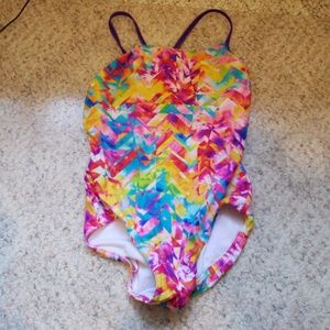 Girls one-piece Speedo bathing suit